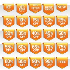 Discount price tag set N12