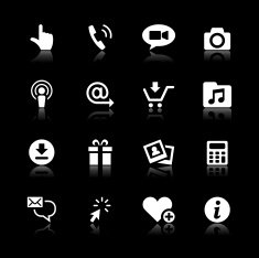 White Icons Set N31