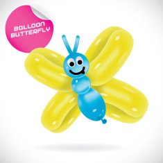 Glossy Butterfly Illustration N2