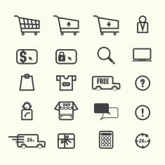 Shopping Online Icons N4