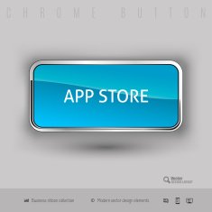 Chrome button with color plastic inside N6