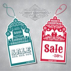 Christmas Sale Tags N12