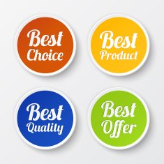 Set of promotional stickers labels N2