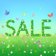 Summer end of season sale or clearance concept template