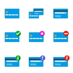 set of credit cards N3