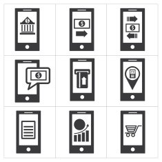 Mobile banking icon N2