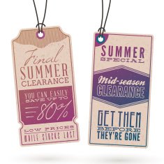 Summer Sales Hang Tags N15