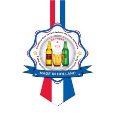 Dutch Beer advertising sticker label for print N2