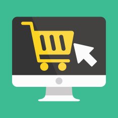 Vector Computer Display Buy Online Icon Ecommerce Concept N2