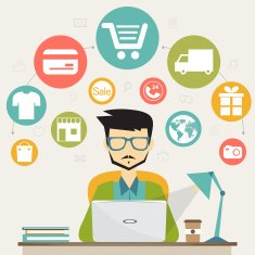 online shopping electronic commerce concept N2