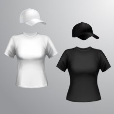 Women t-shirt baseball cap N2