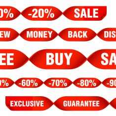 discount tags and labels