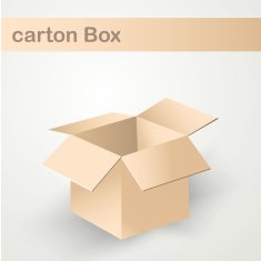 recycle brown box packaging vector illustration