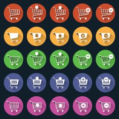shopping cart icons N28