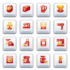 Home appliances Red and yellow series