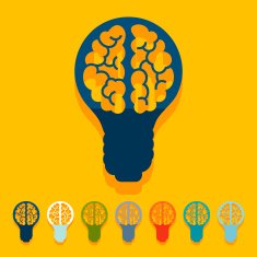 Flat design lightbulb N3