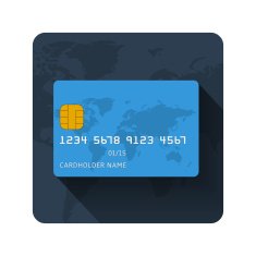 Vector flat credit card icon
