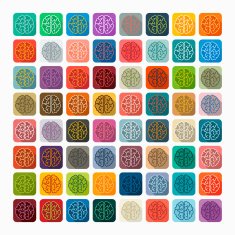 Flat design brain N28