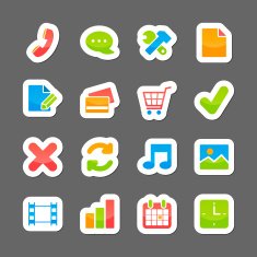 Ecommerce layout interface elements
