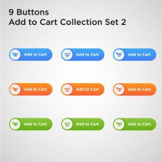 web button with shopping sign N3