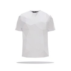 white T-shirt isolated on background N2