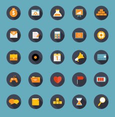 Set of Flat Icons Vector Illustration N8