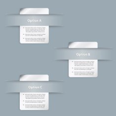 Set of Vector Sample option folding paper
