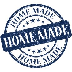 Home Made Blue stamp