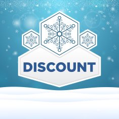 beautiful plate with snowflakes and inscription Discount