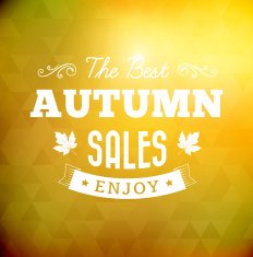 the best autumn sales vintage poster
