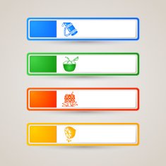Sticker Label beverage set N3