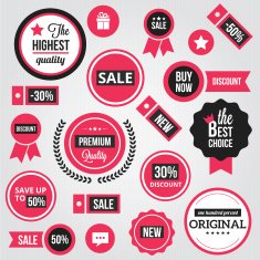 Vector Badges Labels and Stickers N2