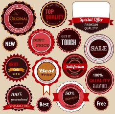 Sale labels badges and stickers