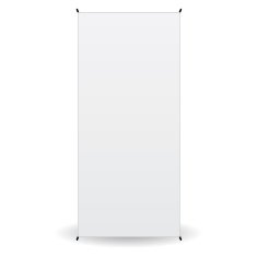 front banner x-stands display isolated