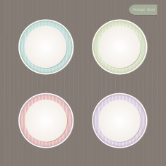 Sticker Label color set N14