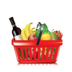 Basket of groceries