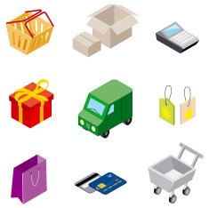 Shopping Icons N355