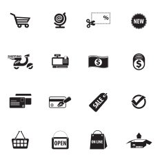 Shopping Icons set06 Black series - Chill