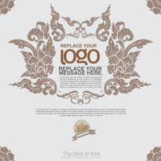 Labels Frames and Banners - Illustration thai art N9