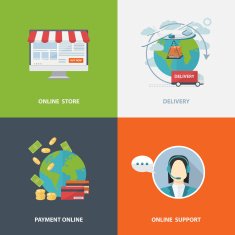 Concept of online shopping