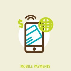 modern smartphone with processing of mobile payments from credit card N2