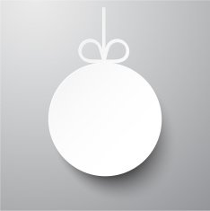 Paper christmas ball N8