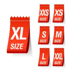 Size clothing labels N6