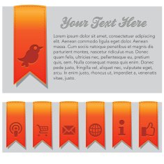Vector Ribbon Icon Set N5