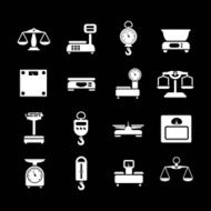 Set icons of weights and scales N2