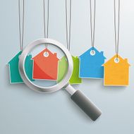 5 Colored Price Sticker Houses Loupe