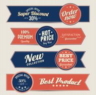 vintage business banners set N17