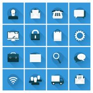 flat design icon set N10