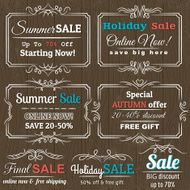 Set of special sale offer labels and banners vector N14