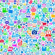 Technology &amp; Communication on Seamless Background N2